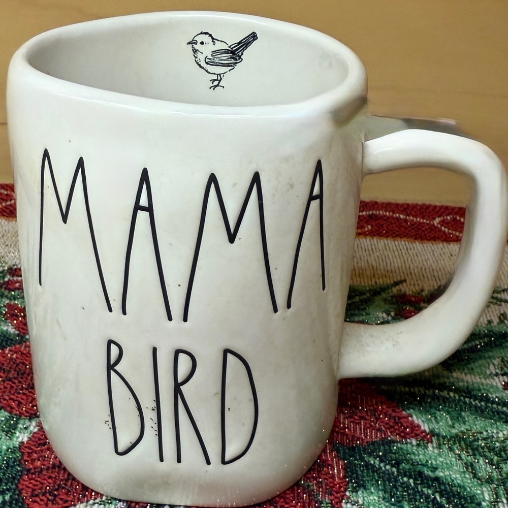 RAE DUNN Mama Bird Ceramic Mug